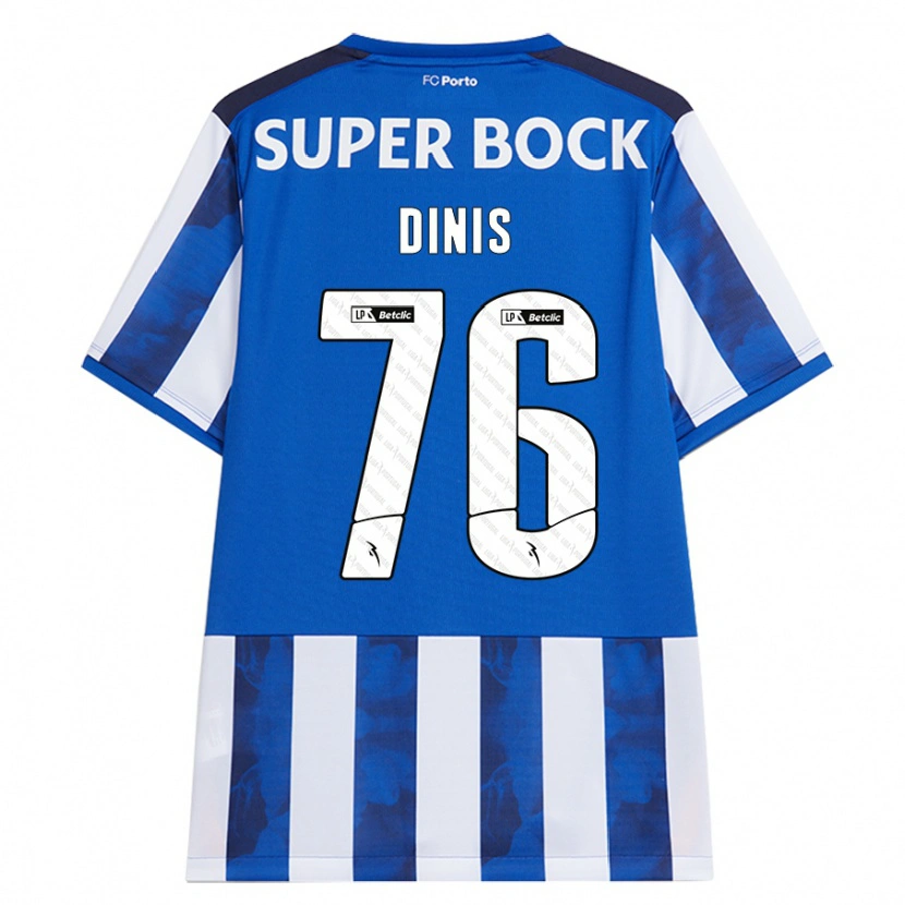Danxen Män Dinis #76 Blå Vit Hemmatröja Matchtröjor 2024/25 Tröjor T-Tröja