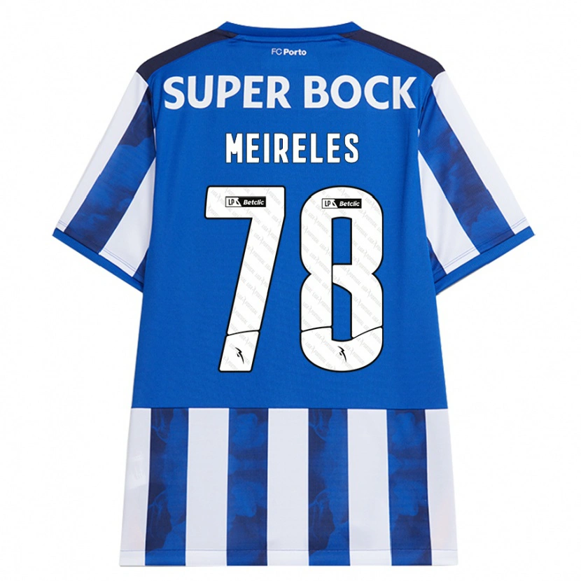 Danxen Män Jorge Meireles #78 Blå Vit Hemmatröja Matchtröjor 2024/25 Tröjor T-Tröja