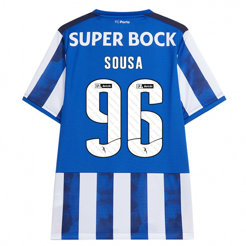 Danxen Män Filipe Sousa #96 Blå Vit Hemmatröja Matchtröjor 2024/25 Tröjor T-Tröja