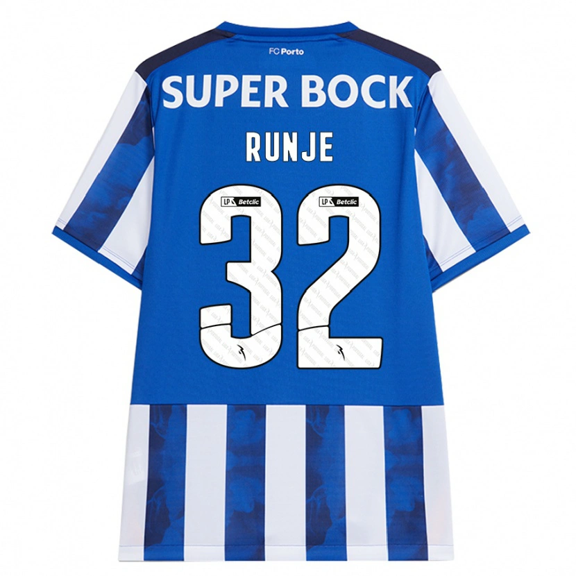 Danxen Män Roko Runje #32 Blå Vit Hemmatröja Matchtröjor 2024/25 Tröjor T-Tröja
