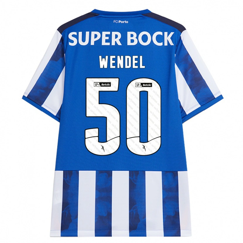 Danxen Män Wendel #50 Blå Vit Hemmatröja Matchtröjor 2024/25 Tröjor T-Tröja