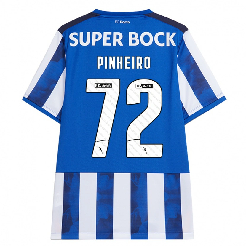 Danxen Män Rodrigo Pinheiro #72 Blå Vit Hemmatröja Matchtröjor 2024/25 Tröjor T-Tröja