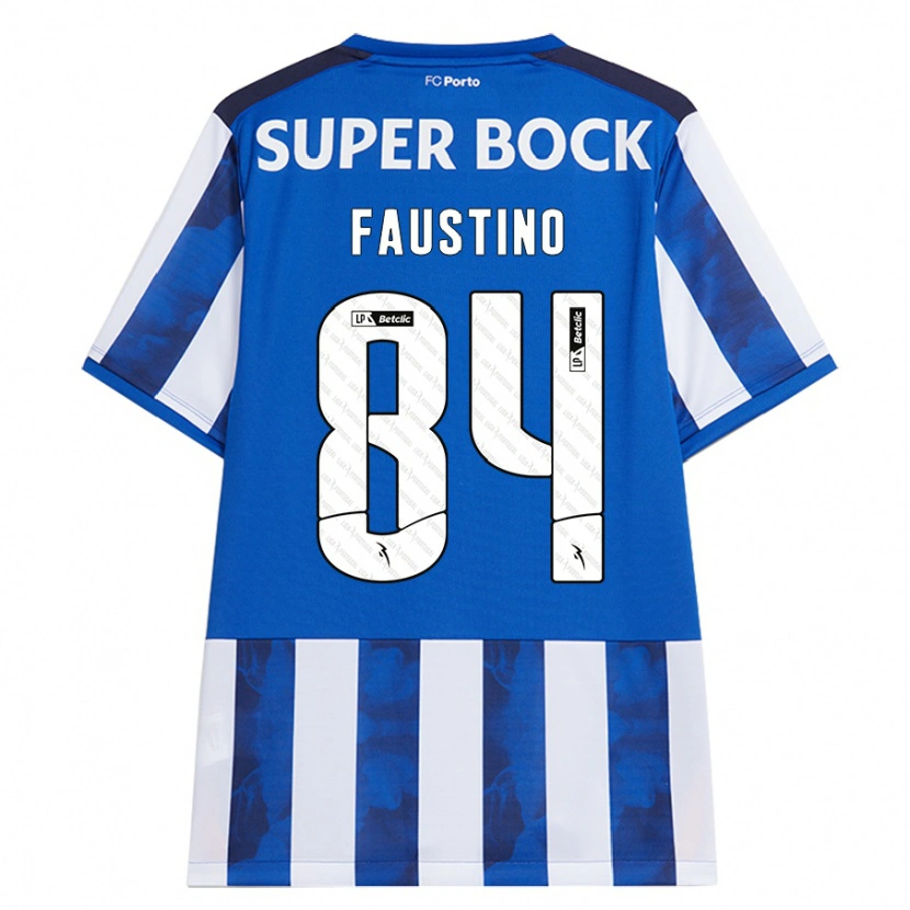Danxen Män Levi Faustino #84 Blå Vit Hemmatröja Matchtröjor 2024/25 Tröjor T-Tröja