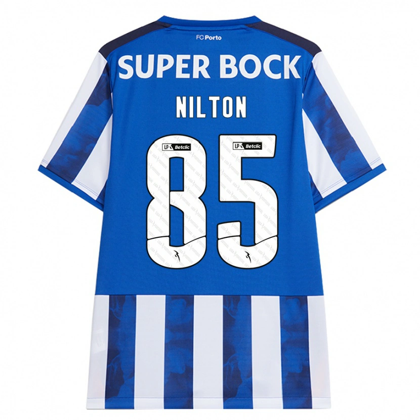Danxen Män Nilton #85 Blå Vit Hemmatröja Matchtröjor 2024/25 Tröjor T-Tröja