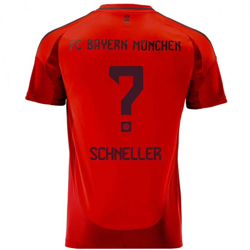 Danxen Män Lukas Schneller #0 Röd Hemmatröja Matchtröjor 2024/25 Tröjor T-Tröja
