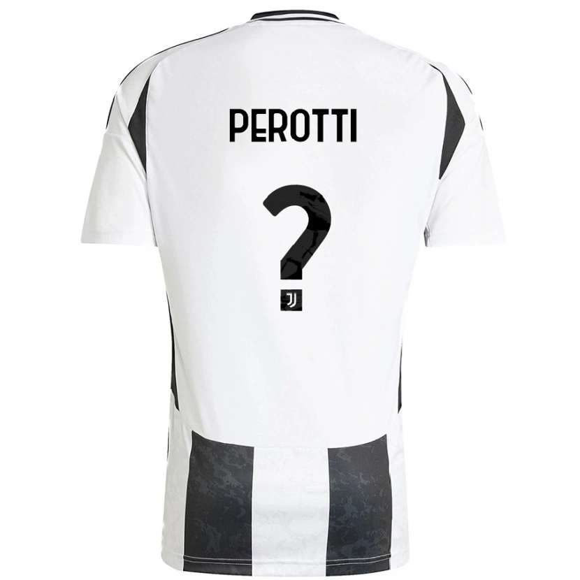 Danxen Män Clemente Perotti #0 Vit Svart Hemmatröja Matchtröjor 2024/25 Tröjor T-Tröja
