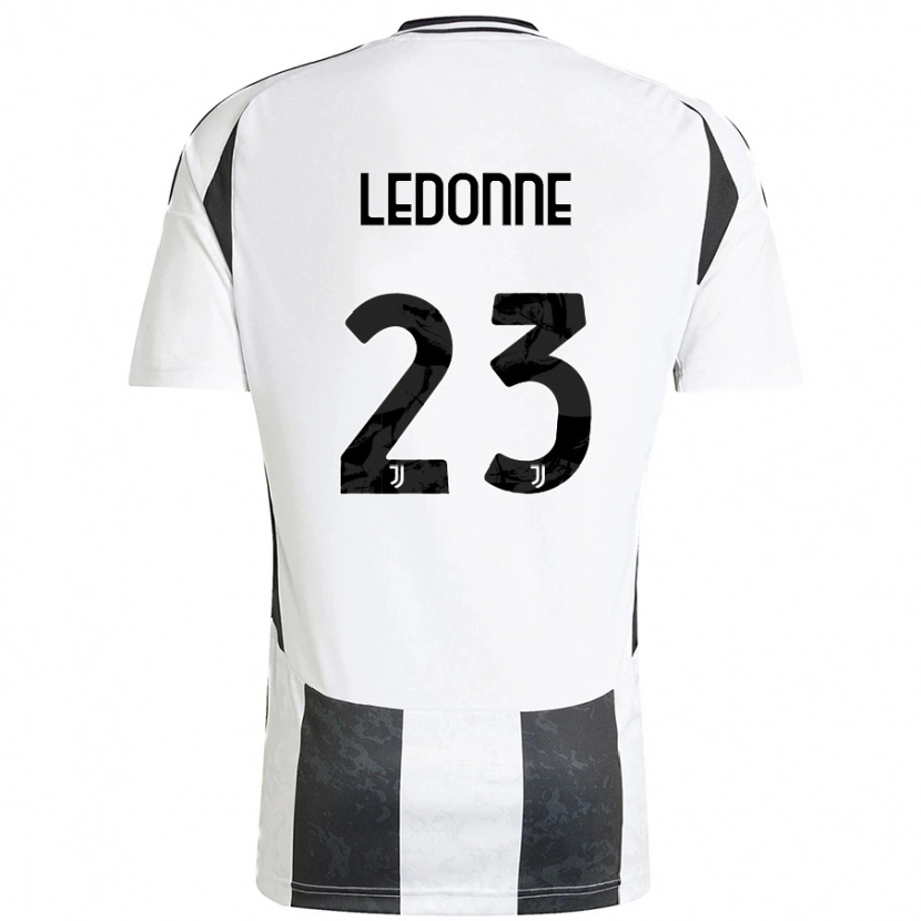 Danxen Män Nicolo Ledonne #23 Vit Svart Hemmatröja Matchtröjor 2024/25 Tröjor T-Tröja
