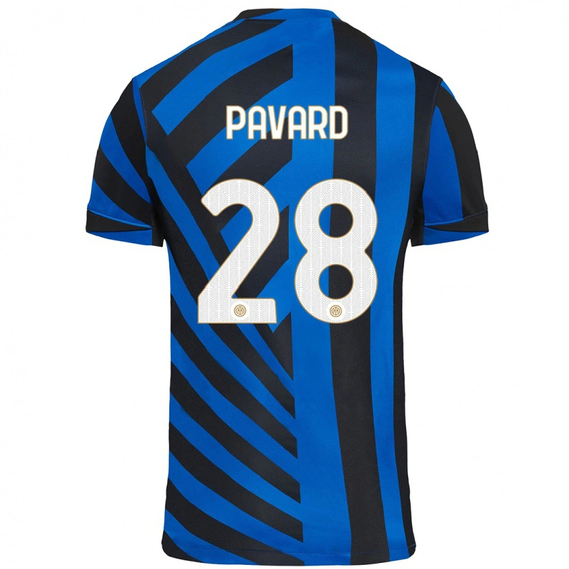 Danxen Män Benjamin Pavard #28 Blå Svart Hemmatröja Matchtröjor 2024/25 Tröjor T-Tröja