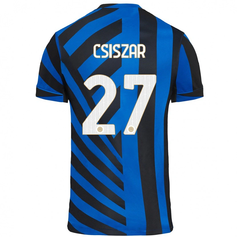 Danxen Män Henrietta Csiszár #27 Blå Svart Hemmatröja Matchtröjor 2024/25 Tröjor T-Tröja