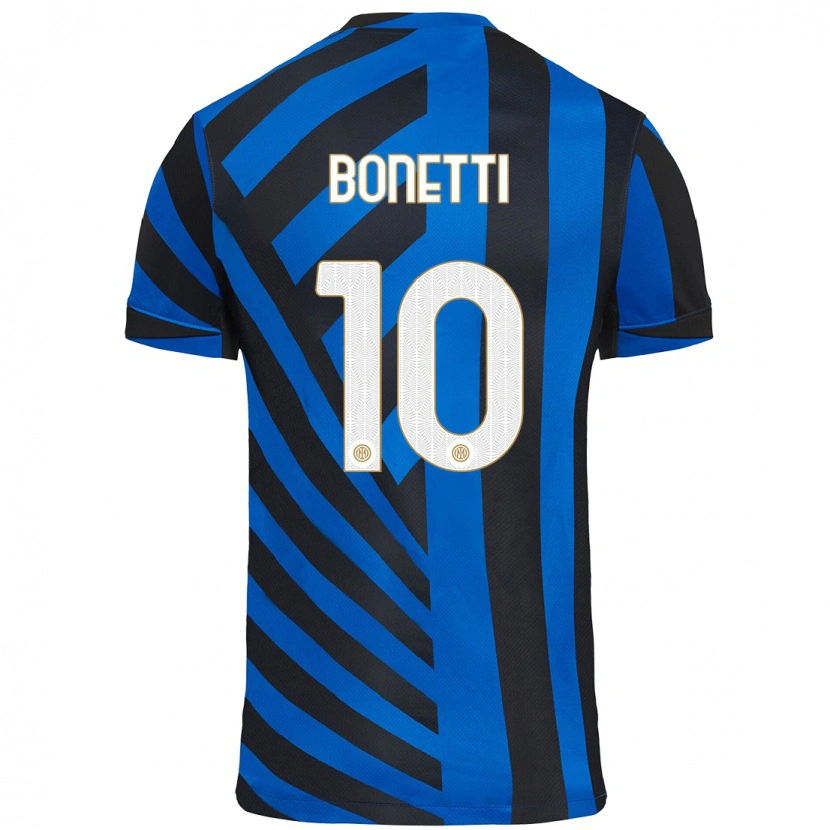 Danxen Män Tatiana Bonetti #10 Blå Svart Hemmatröja Matchtröjor 2024/25 Tröjor T-Tröja