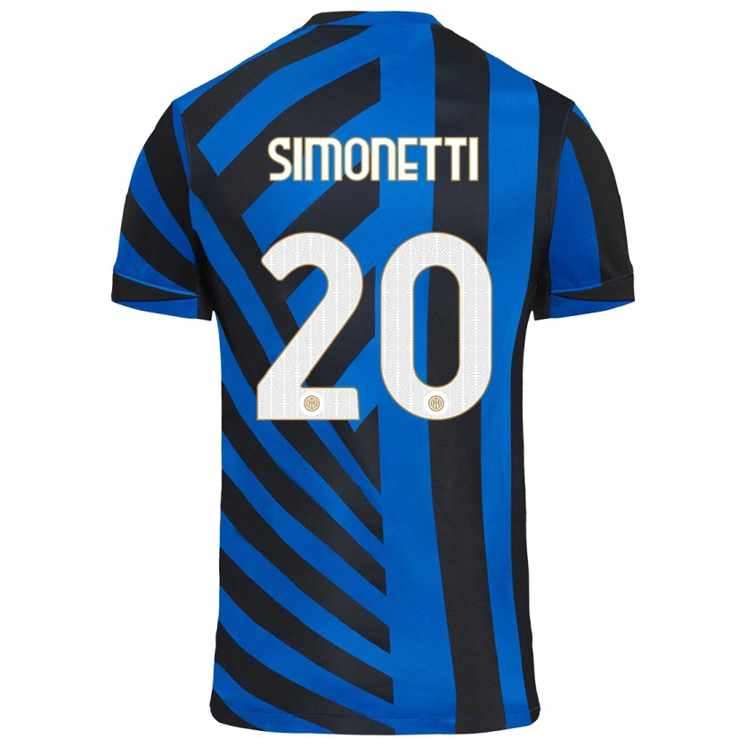 Danxen Män Flaminia Simonetti #20 Blå Svart Hemmatröja Matchtröjor 2024/25 Tröjor T-Tröja