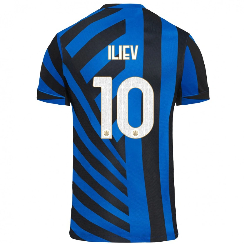 Danxen Män Nikola Iliev #10 Blå Svart Hemmatröja Matchtröjor 2024/25 Tröjor T-Tröja