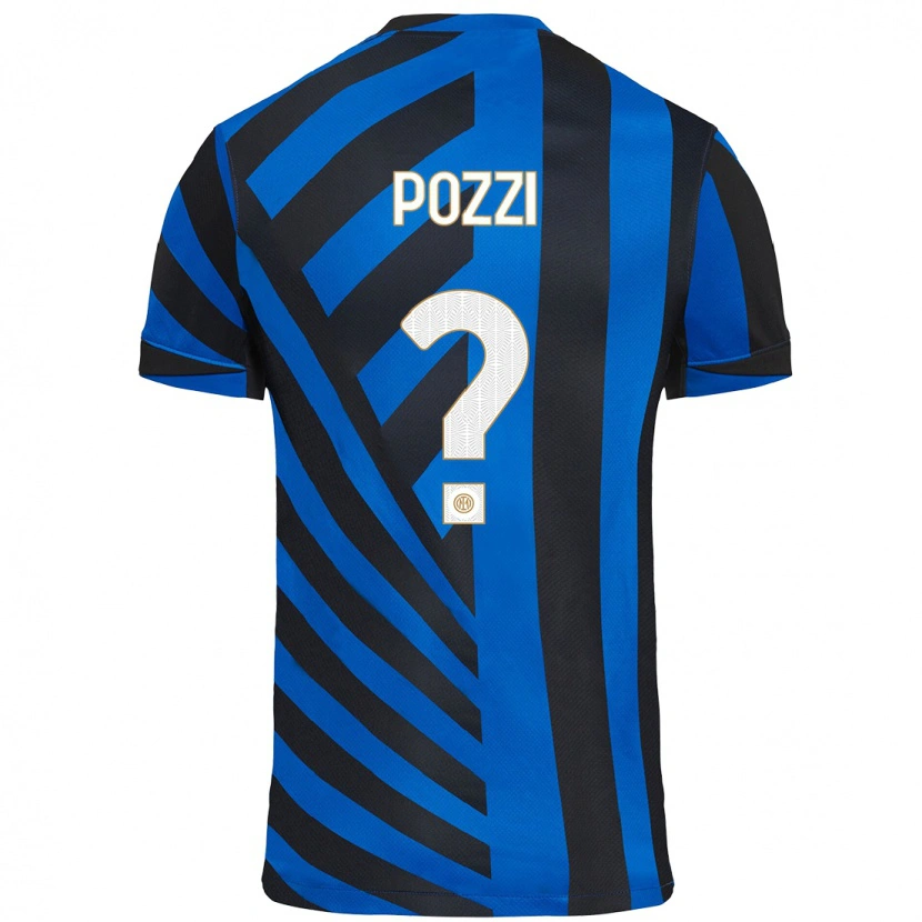Danxen Män Andrea Pozzi #0 Blå Svart Hemmatröja Matchtröjor 2024/25 Tröjor T-Tröja