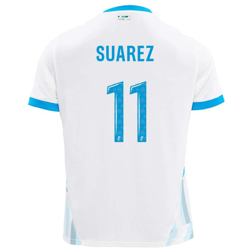 Danxen Män Luis Suarez #11 Vit Himmelsblå Hemmatröja Matchtröjor 2024/25 Tröjor T-Tröja