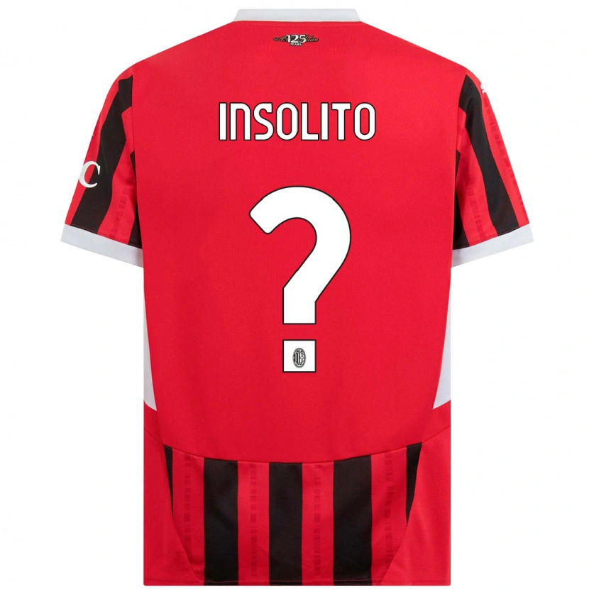 Danxen Män Lorenzo Insolito #0 Röd Svart Hemmatröja Matchtröjor 2024/25 Tröjor T-Tröja