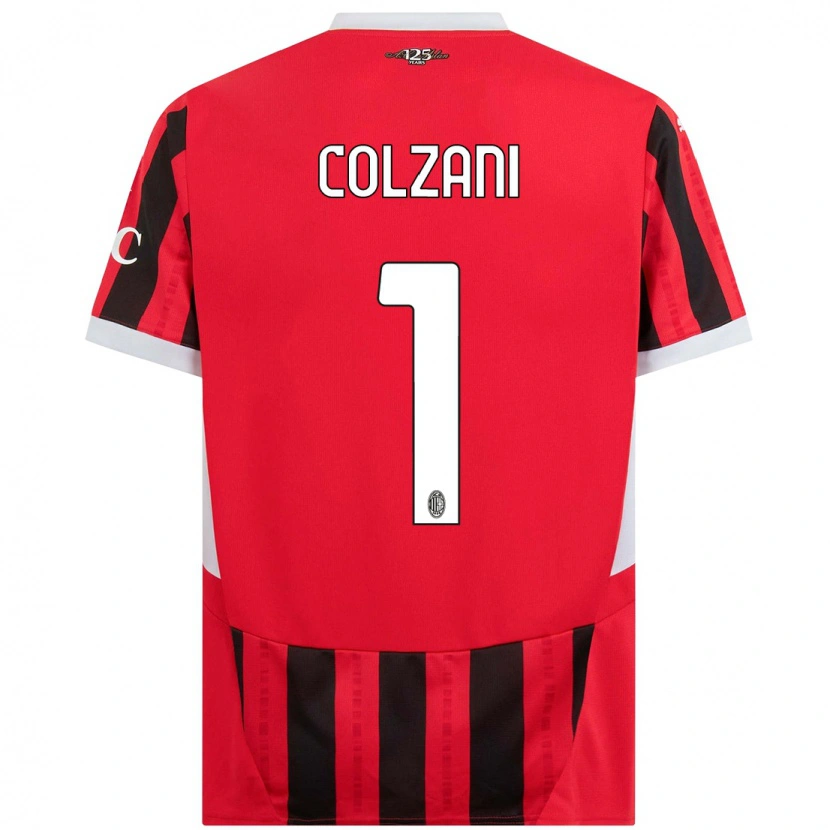 Danxen Män Edoardo Colzani #1 Röd Svart Hemmatröja Matchtröjor 2024/25 Tröjor T-Tröja
