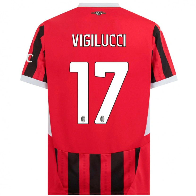 Danxen Män Valery Vigilucci #17 Röd Svart Hemmatröja Matchtröjor 2024/25 Tröjor T-Tröja