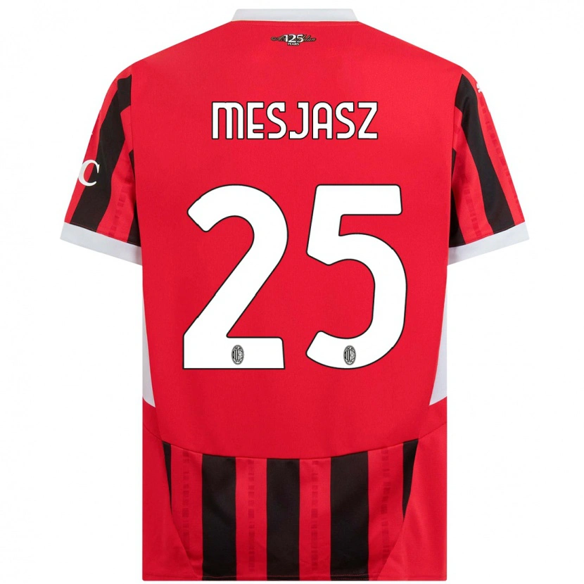Danxen Män Małgorzata Mesjasz #25 Röd Svart Hemmatröja Matchtröjor 2024/25 Tröjor T-Tröja
