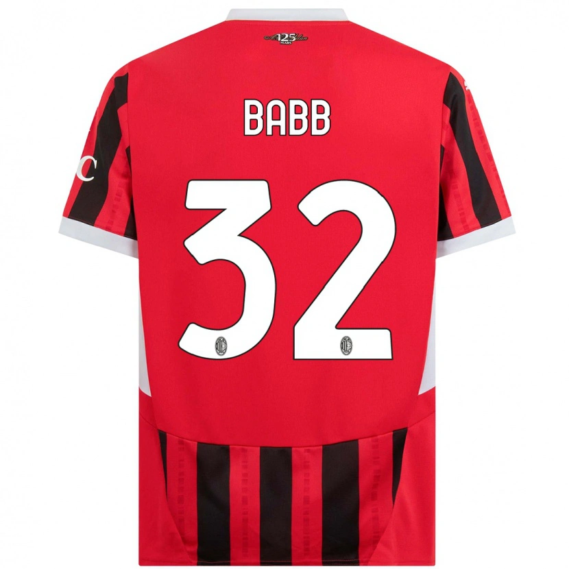 Danxen Män Selena Babb #32 Röd Svart Hemmatröja Matchtröjor 2024/25 Tröjor T-Tröja