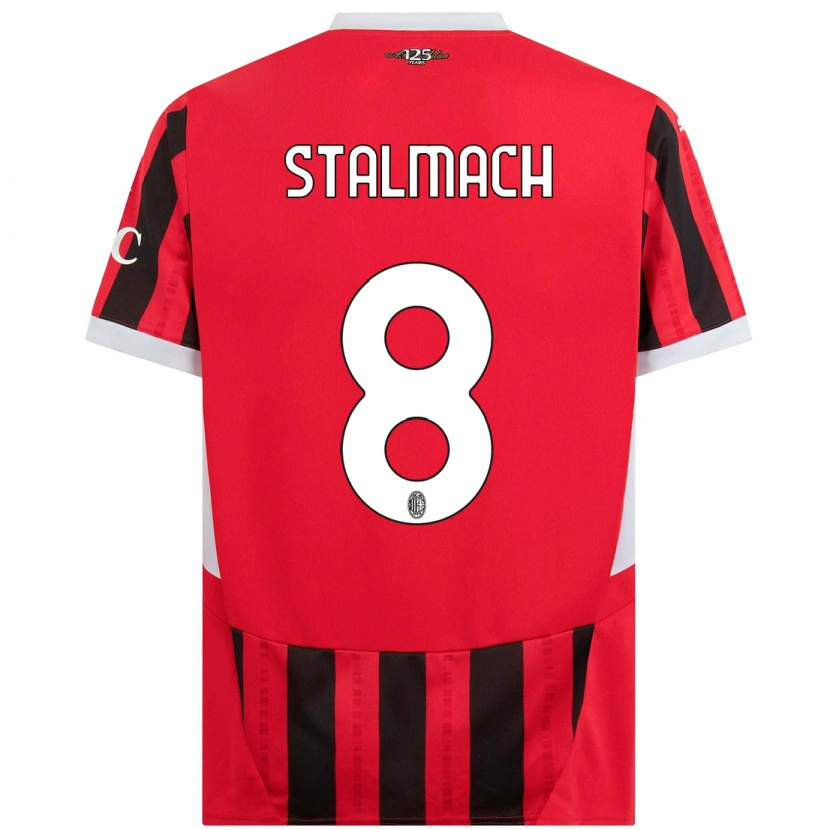 Danxen Män Dariusz Stalmach #8 Röd Svart Hemmatröja Matchtröjor 2024/25 Tröjor T-Tröja