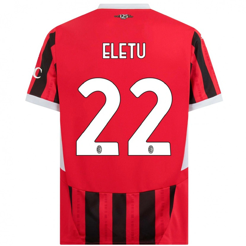 Danxen Män Victor Eletu #22 Röd Svart Hemmatröja Matchtröjor 2024/25 Tröjor T-Tröja