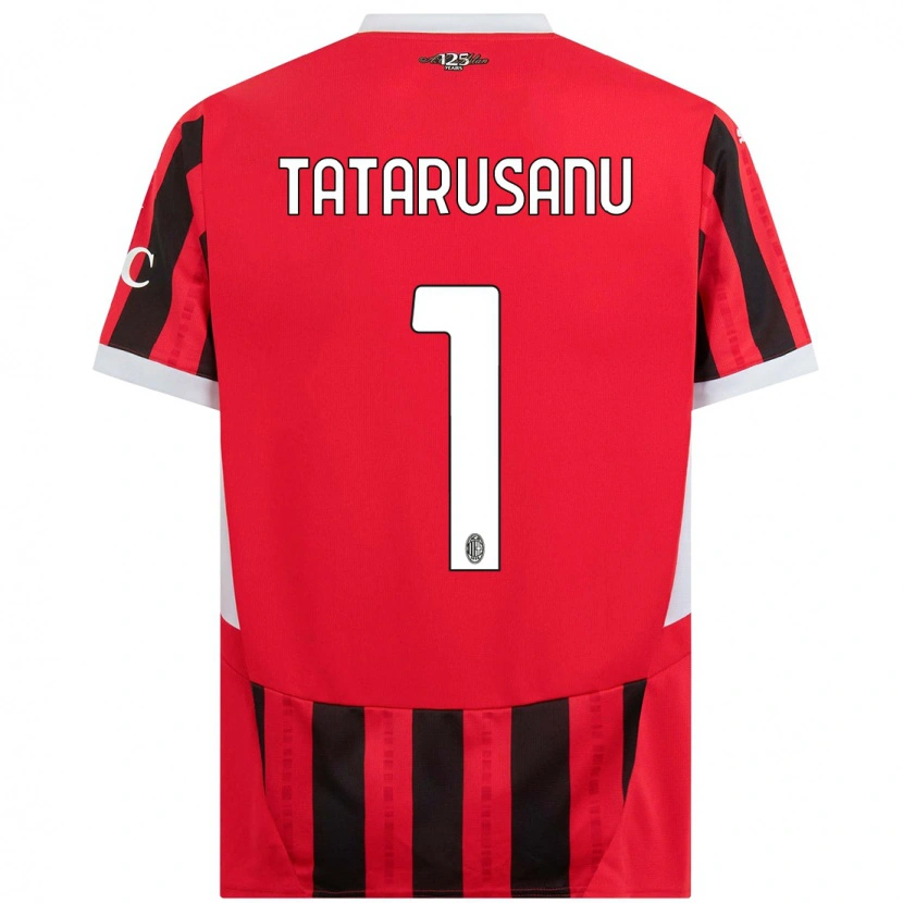 Danxen Män Ciprian Tatarusanu #1 Röd Svart Hemmatröja Matchtröjor 2024/25 Tröjor T-Tröja