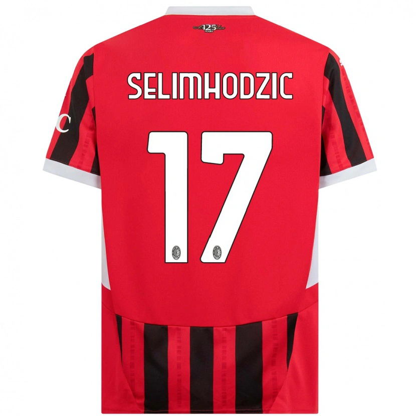Danxen Män Noa Selimhodzic #17 Röd Svart Hemmatröja Matchtröjor 2024/25 Tröjor T-Tröja