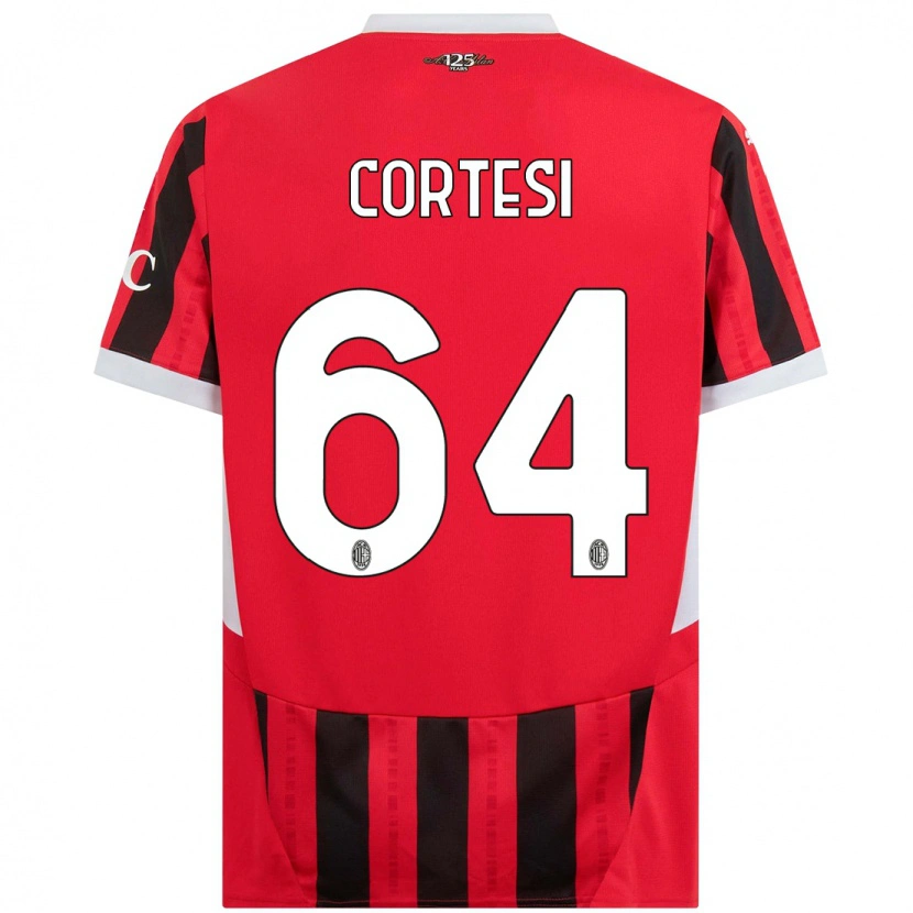 Danxen Män Selena Cortesi #64 Röd Svart Hemmatröja Matchtröjor 2024/25 Tröjor T-Tröja