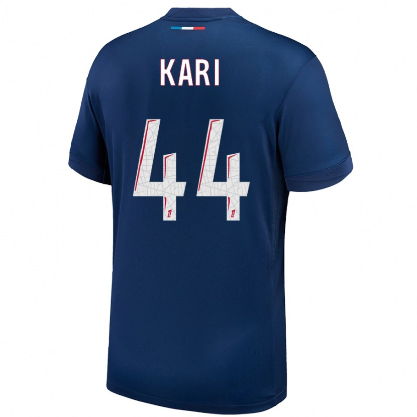 Danxen Män Ayman Kari #44 Marinblå Vit Hemmatröja Matchtröjor 2024/25 Tröjor T-Tröja