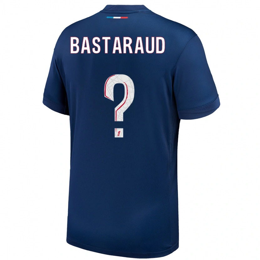 Danxen Män Yanis Bastaraud #0 Marinblå Vit Hemmatröja Matchtröjor 2024/25 Tröjor T-Tröja