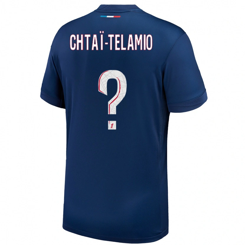 Danxen Män Zayon Chtaï-Telamio #0 Marinblå Vit Hemmatröja Matchtröjor 2024/25 Tröjor T-Tröja