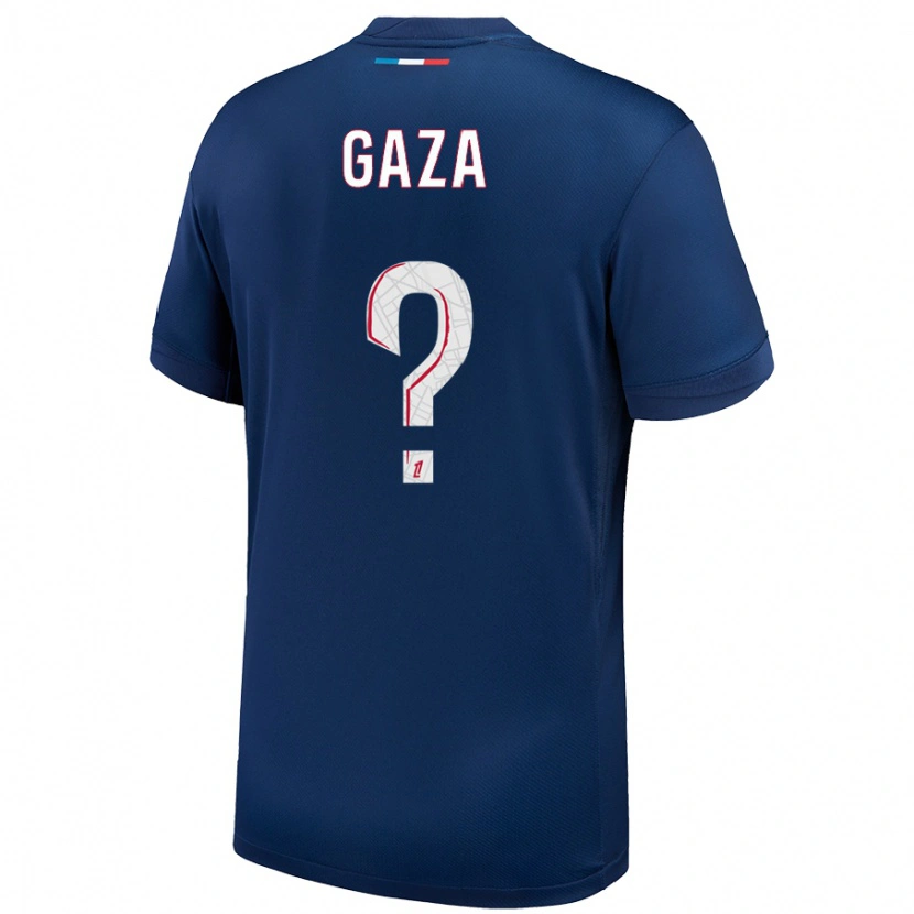 Danxen Män Johnny Gaza #0 Marinblå Vit Hemmatröja Matchtröjor 2024/25 Tröjor T-Tröja