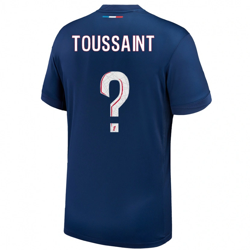 Danxen Män Océane Toussaint #0 Marinblå Vit Hemmatröja Matchtröjor 2024/25 Tröjor T-Tröja