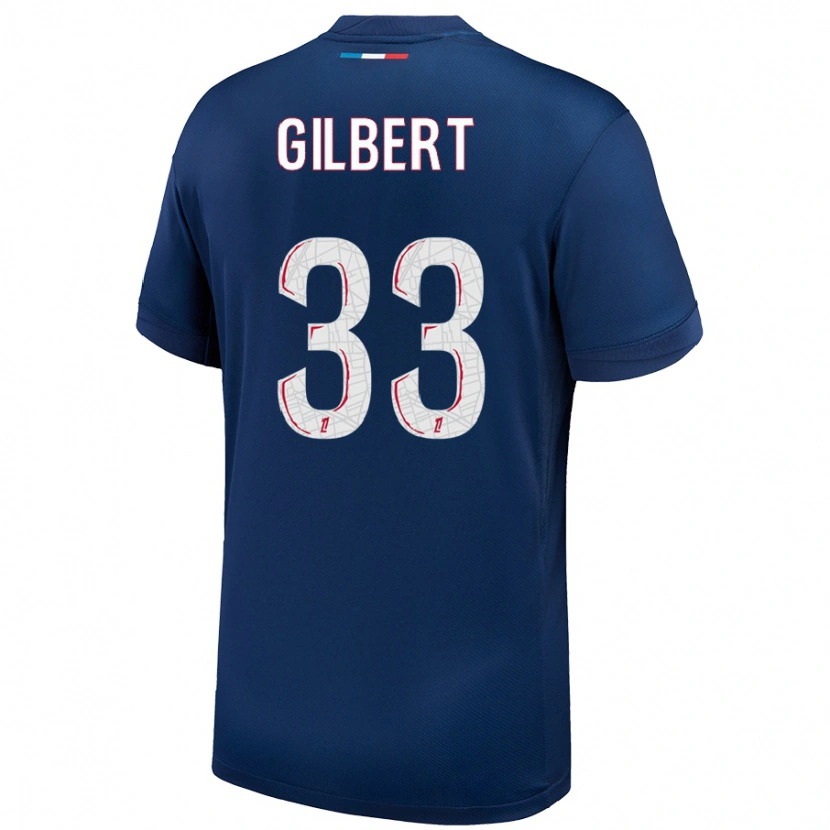 Danxen Män Tara Elimbi Gilbert #33 Marinblå Vit Hemmatröja Matchtröjor 2024/25 Tröjor T-Tröja