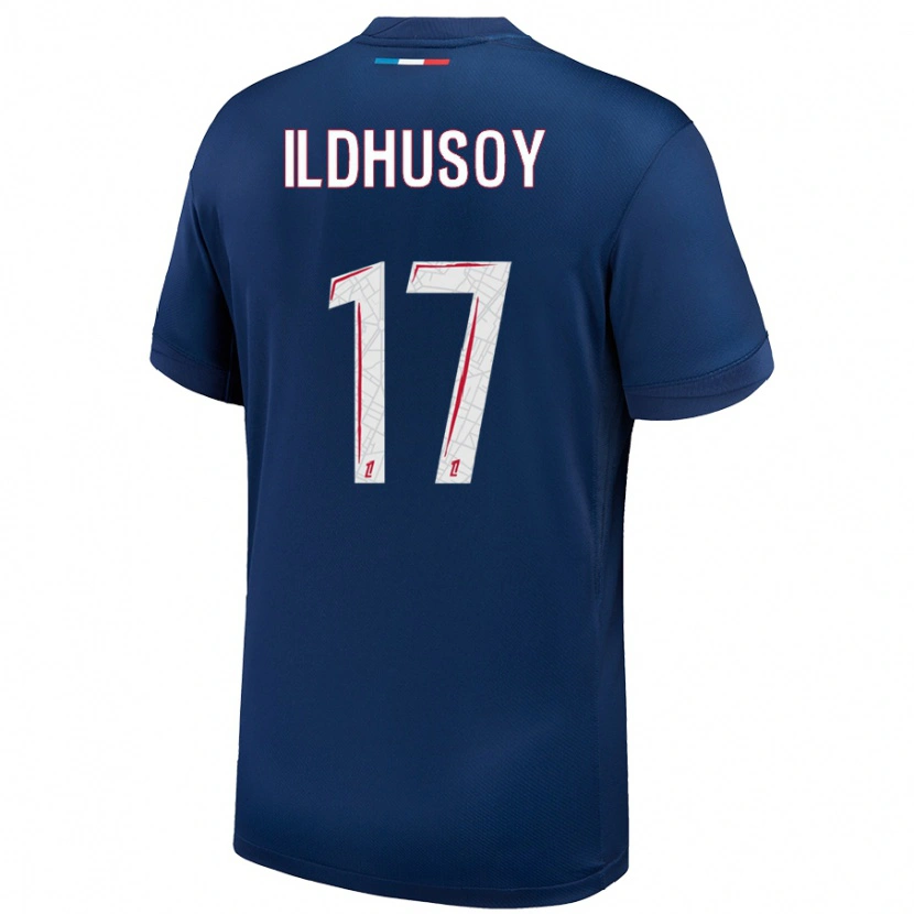 Danxen Män Celin Bizet Ildhusoy #17 Marinblå Vit Hemmatröja Matchtröjor 2024/25 Tröjor T-Tröja