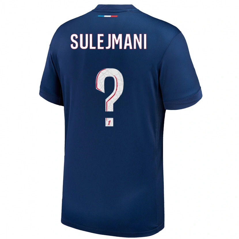 Danxen Män Lora Sulejmani #0 Marinblå Vit Hemmatröja Matchtröjor 2024/25 Tröjor T-Tröja