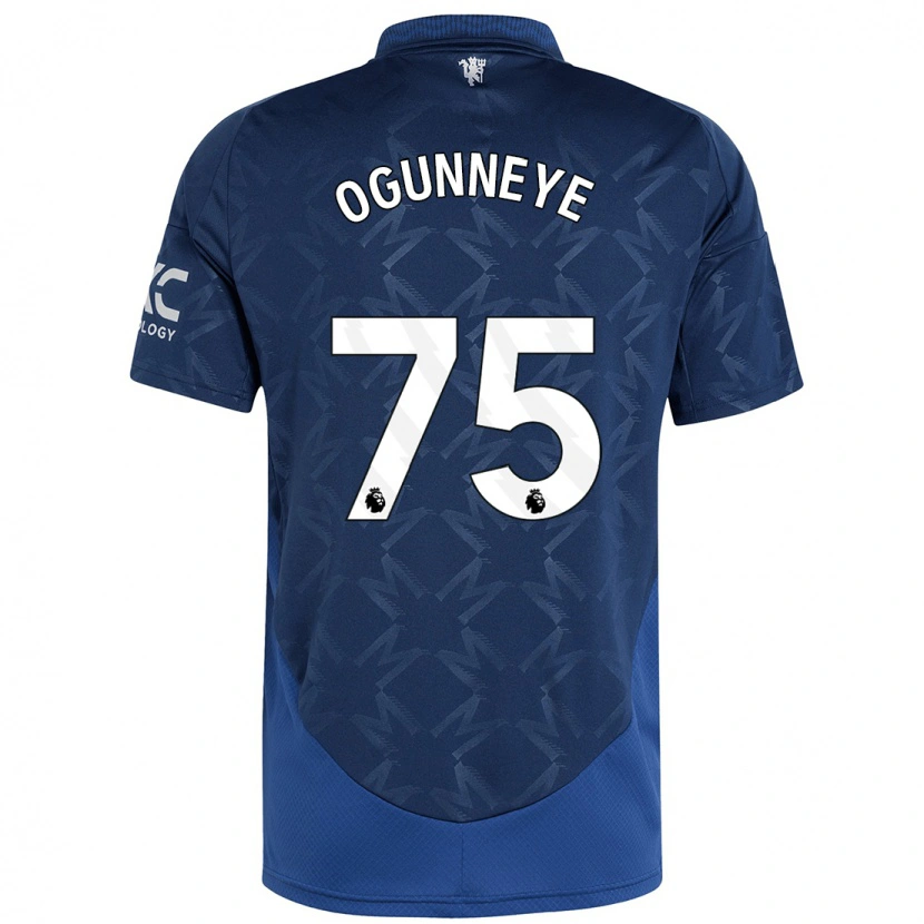 Danxen Män Habeeb Ogunneye #75 Indigo Bortatröja Matchtröjor 2024/25 Tröjor T-Tröja