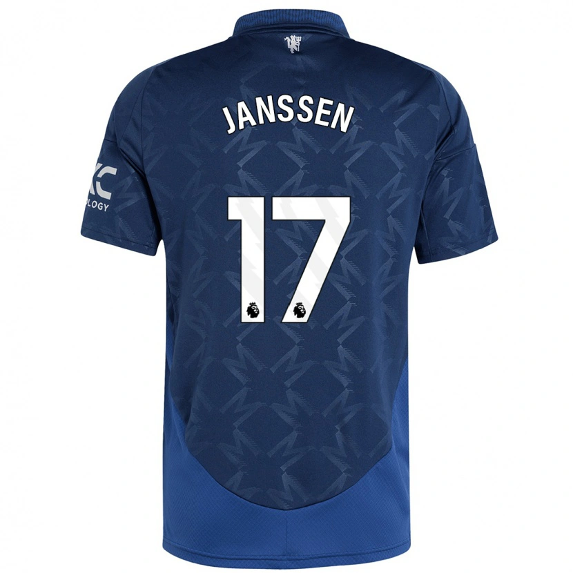 Danxen Män Dominique Janssen #17 Indigo Bortatröja Matchtröjor 2024/25 Tröjor T-Tröja