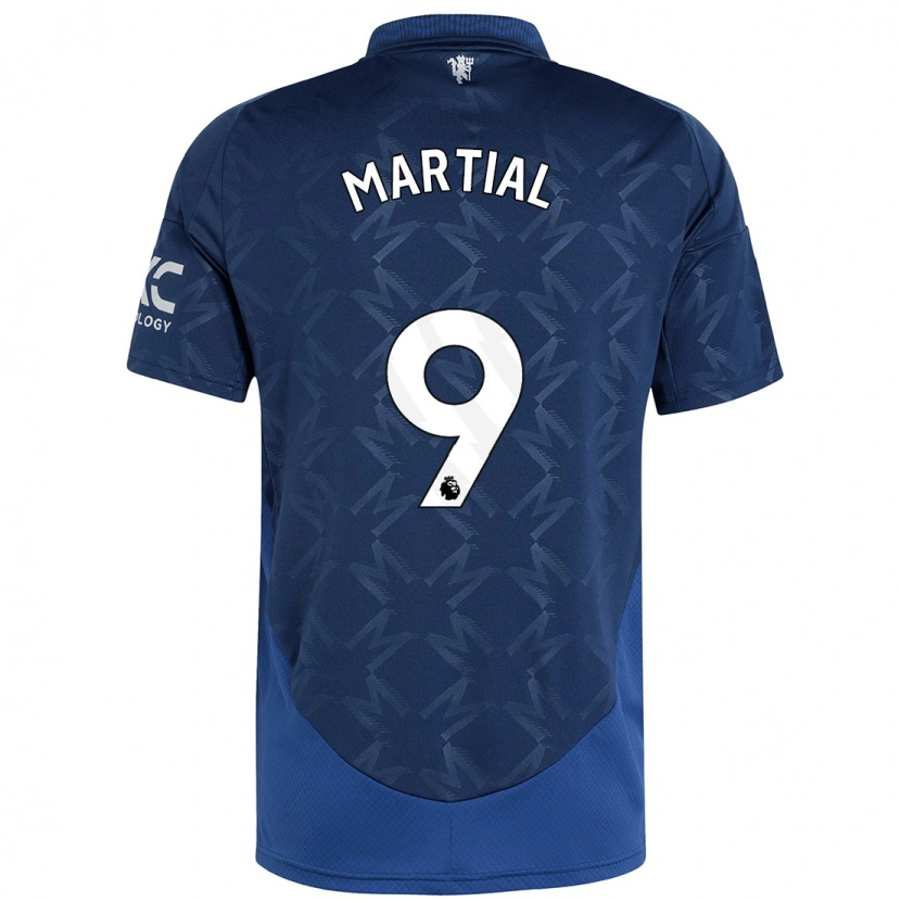 Danxen Män Anthony Martial #9 Indigo Bortatröja Matchtröjor 2024/25 Tröjor T-Tröja
