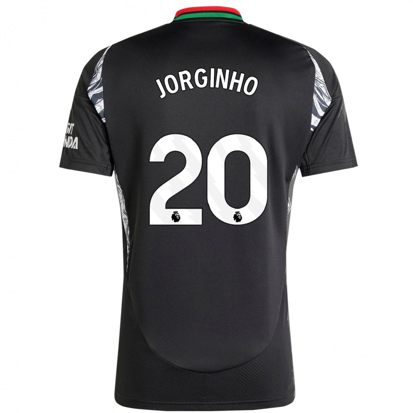 Danxen Män Jorginho #20 Svart Bortatröja Matchtröjor 2024/25 Tröjor T-Tröja
