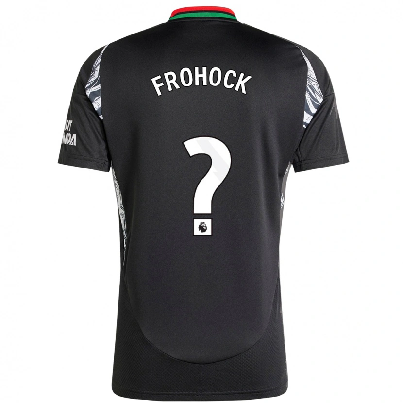 Danxen Män Marley Frohock #0 Svart Bortatröja Matchtröjor 2024/25 Tröjor T-Tröja