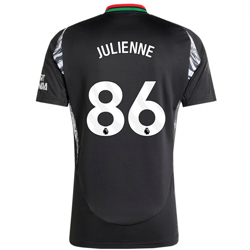 Danxen Män Theo Julienne #86 Svart Bortatröja Matchtröjor 2024/25 Tröjor T-Tröja