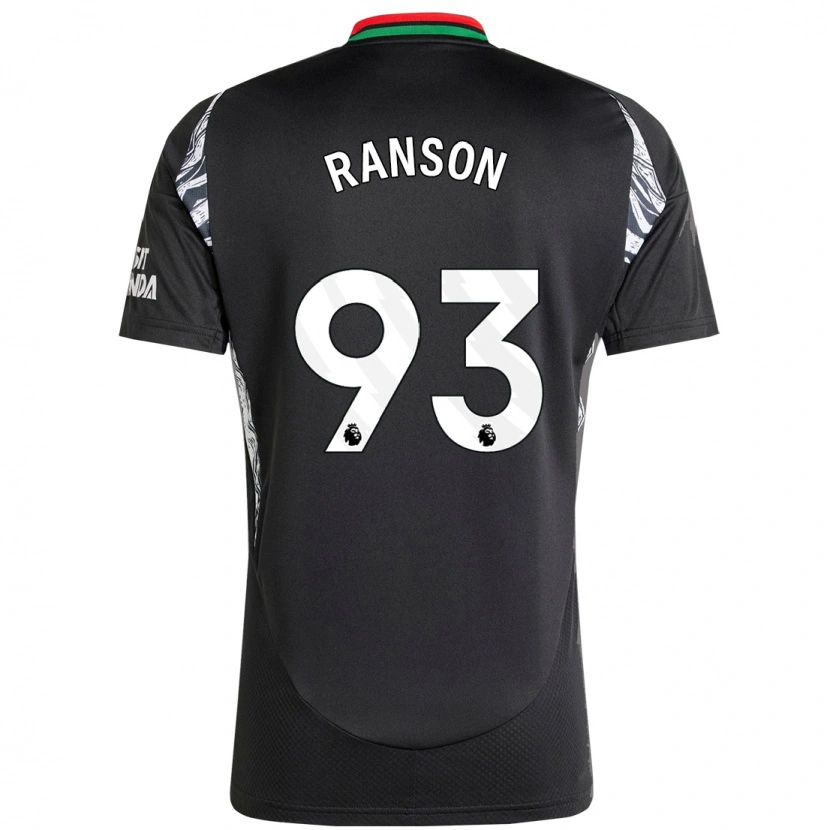 Danxen Män Khari Ranson #93 Svart Bortatröja Matchtröjor 2024/25 Tröjor T-Tröja