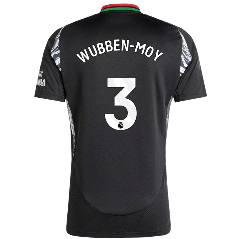Danxen Män Lotte Wubben-Moy #3 Svart Bortatröja Matchtröjor 2024/25 Tröjor T-Tröja