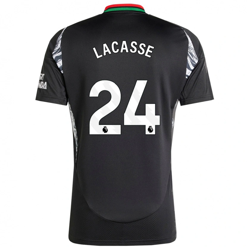 Danxen Män Cloé Lacasse #24 Svart Bortatröja Matchtröjor 2024/25 Tröjor T-Tröja