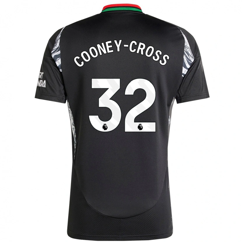Danxen Män Kyra Cooney-Cross #32 Svart Bortatröja Matchtröjor 2024/25 Tröjor T-Tröja