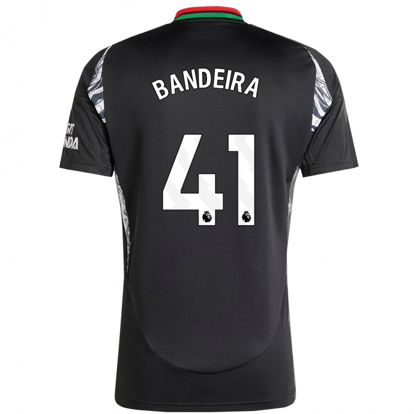 Danxen Män Mauro Bandeira #41 Svart Bortatröja Matchtröjor 2024/25 Tröjor T-Tröja