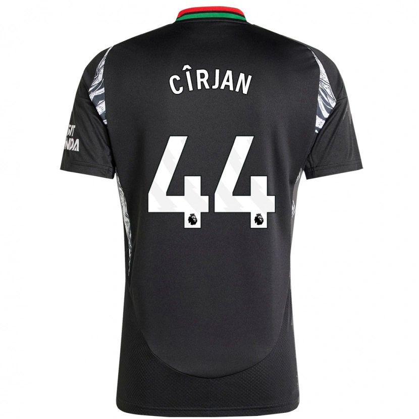 Danxen Män Catalin Cîrjan #44 Svart Bortatröja Matchtröjor 2024/25 Tröjor T-Tröja