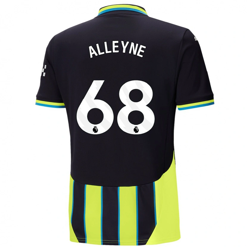 Danxen Män Max Alleyne #68 Blågul Bortatröja Matchtröjor 2024/25 Tröjor T-Tröja