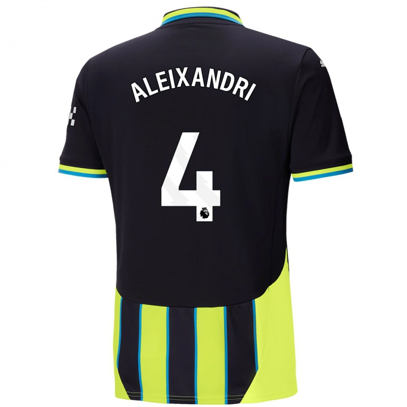 Danxen Män Laia Aleixandri #4 Blågul Bortatröja Matchtröjor 2024/25 Tröjor T-Tröja